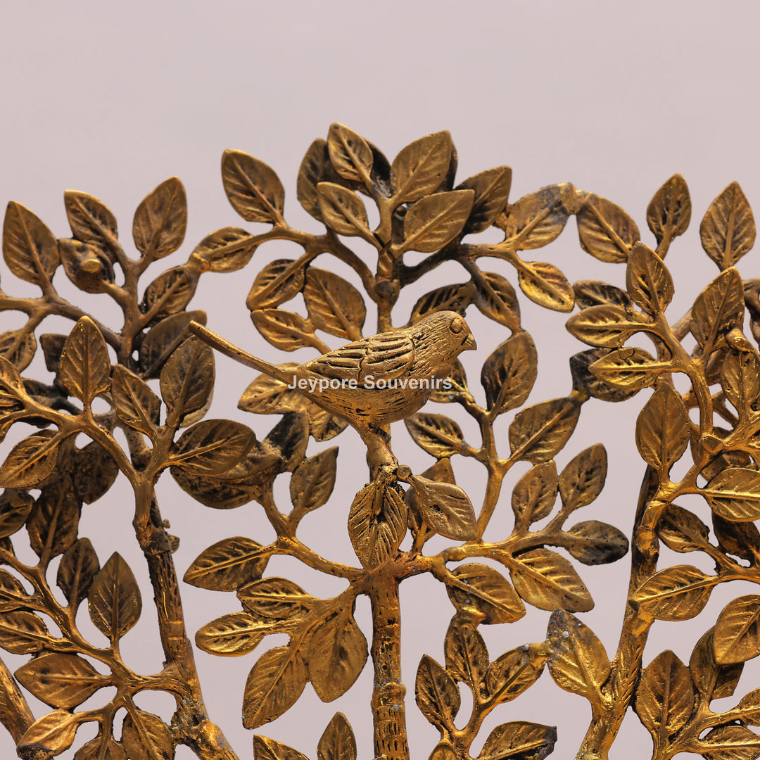 28" Handcrafted Brass Superfine Standing Kalpavriksha Tree of Life Statue