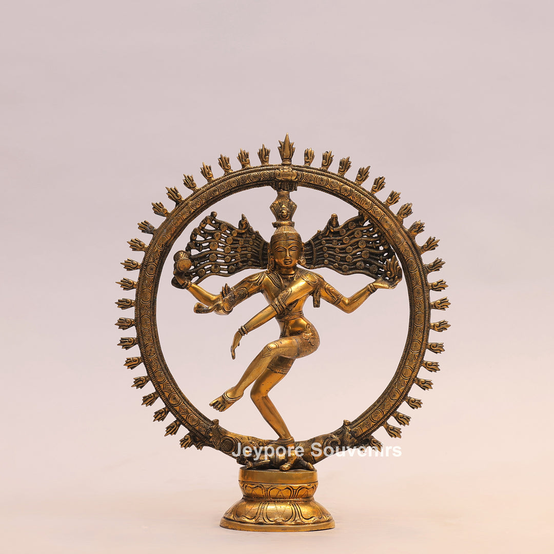 19" Handcrafted Brass Nataraja Dancing Shiva Statue