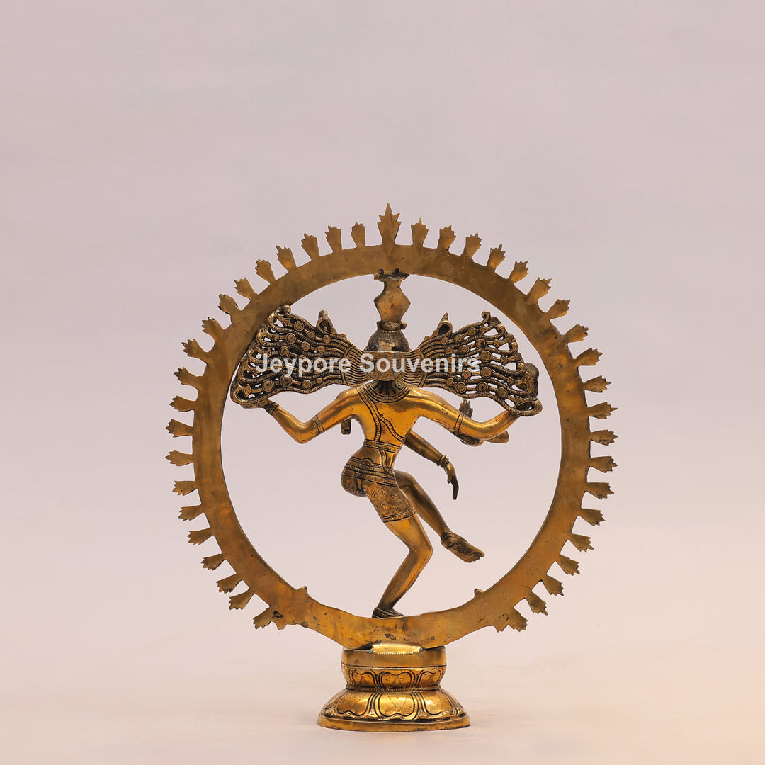 19" Handcrafted Brass Nataraja Dancing Shiva Statue