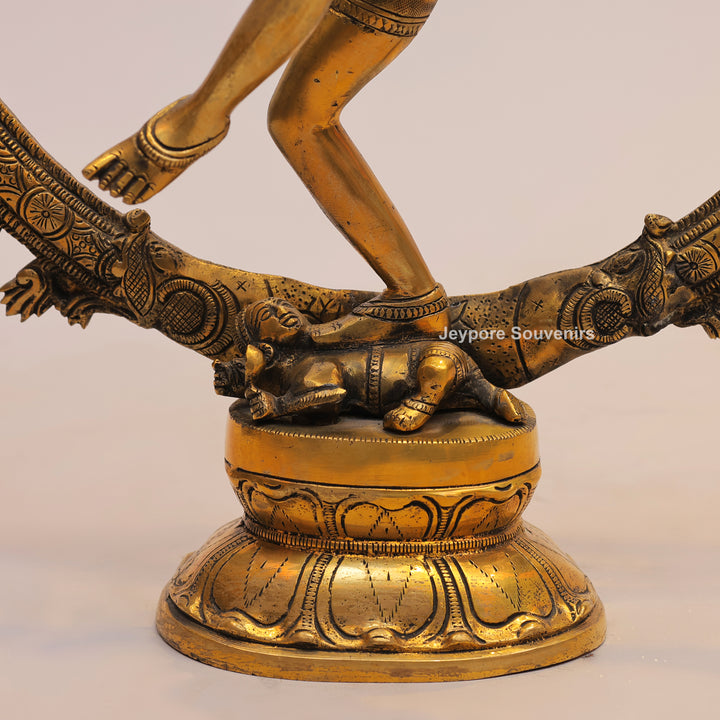 19" Handcrafted Brass Nataraja Dancing Shiva Statue