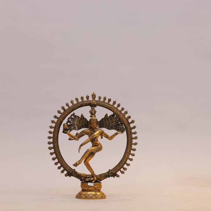 19" Handcrafted Brass Nataraja Dancing Shiva Statue