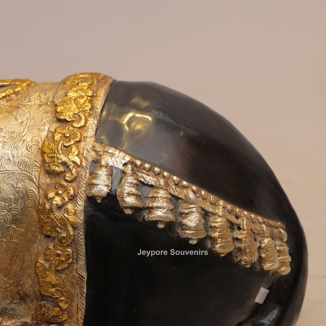 21" Handcrafted Brass Nandi Bull Idol