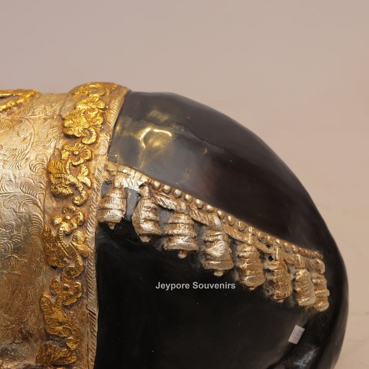 21" Handcrafted Brass Nandi Bull Idol