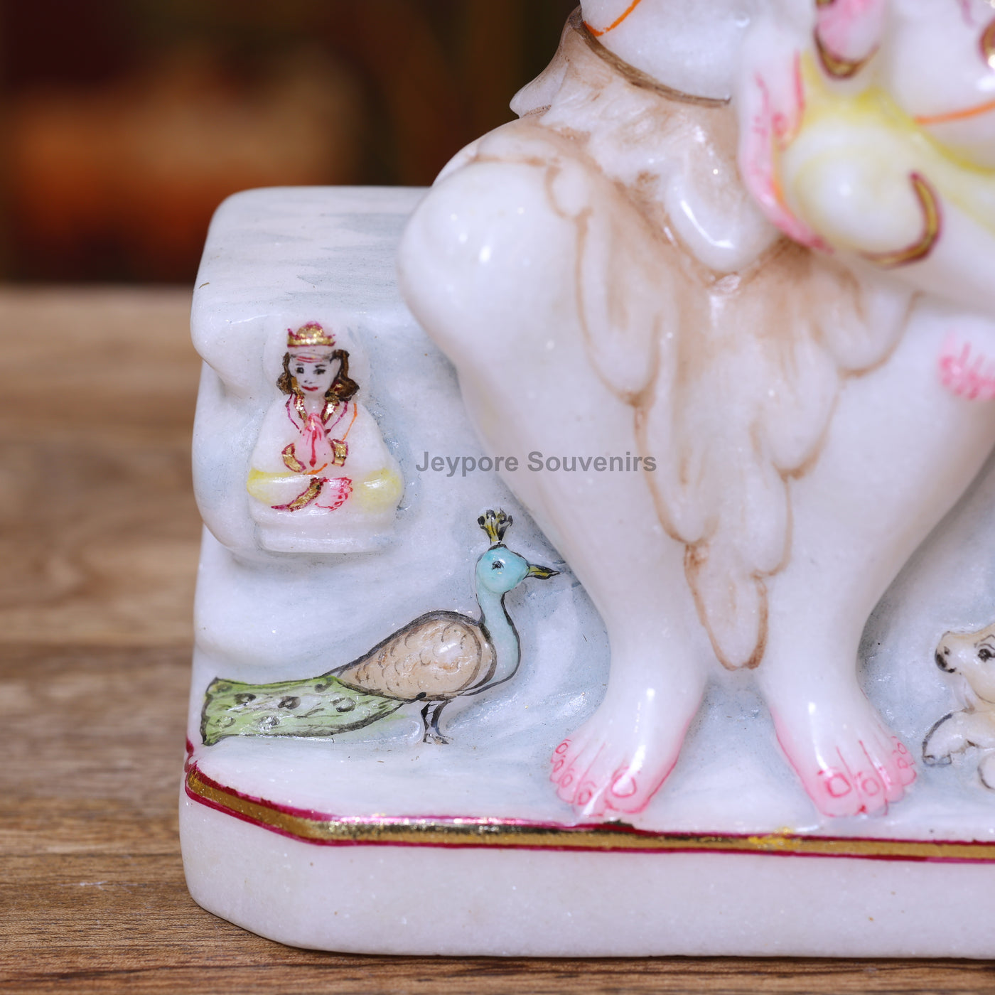 9" Pure White Marble Shiv Parivar Murti