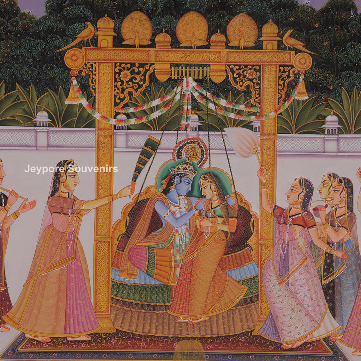 Radha-Krishna Festival Scene with Gopi&