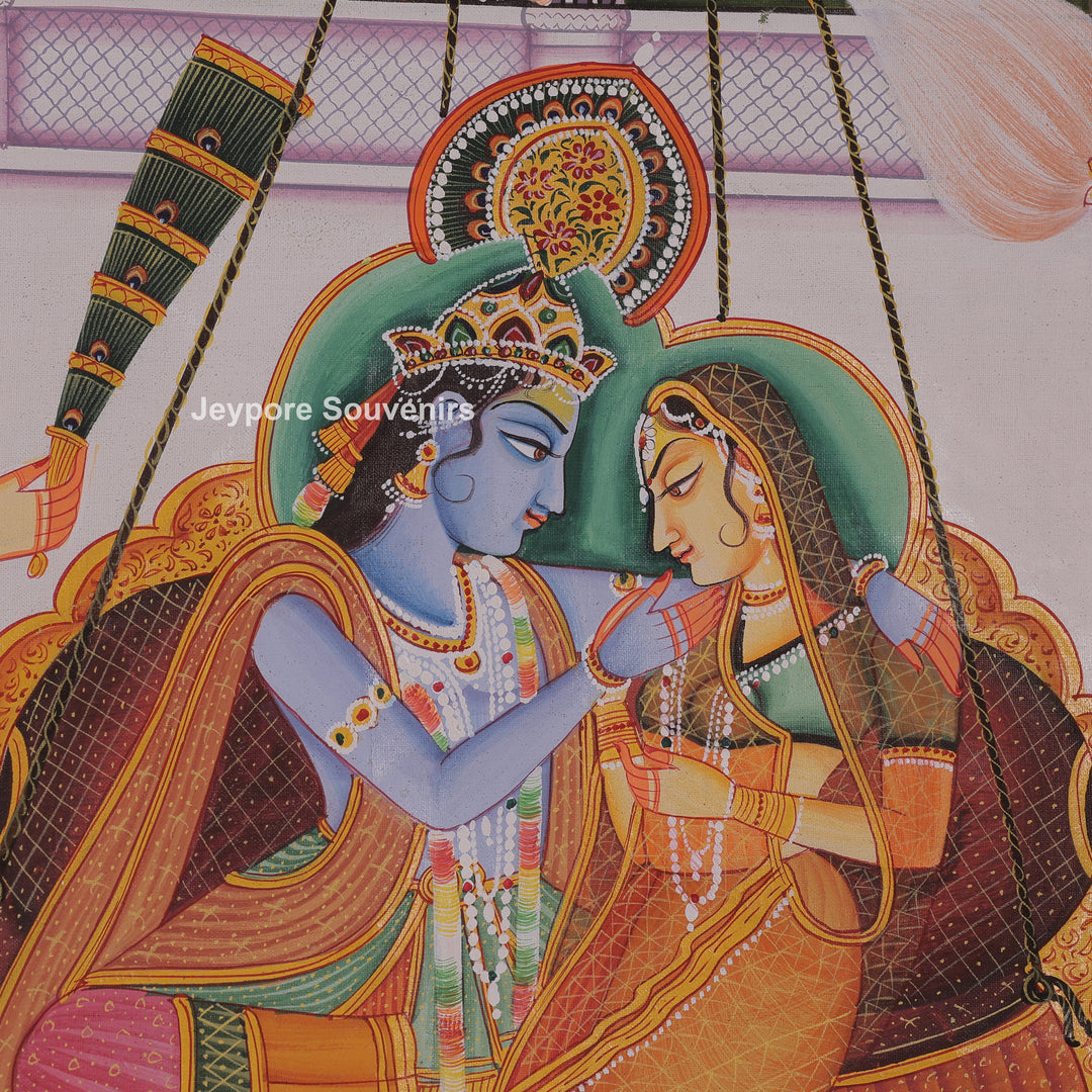 Radha-Krishna Festival Scene with Gopi&