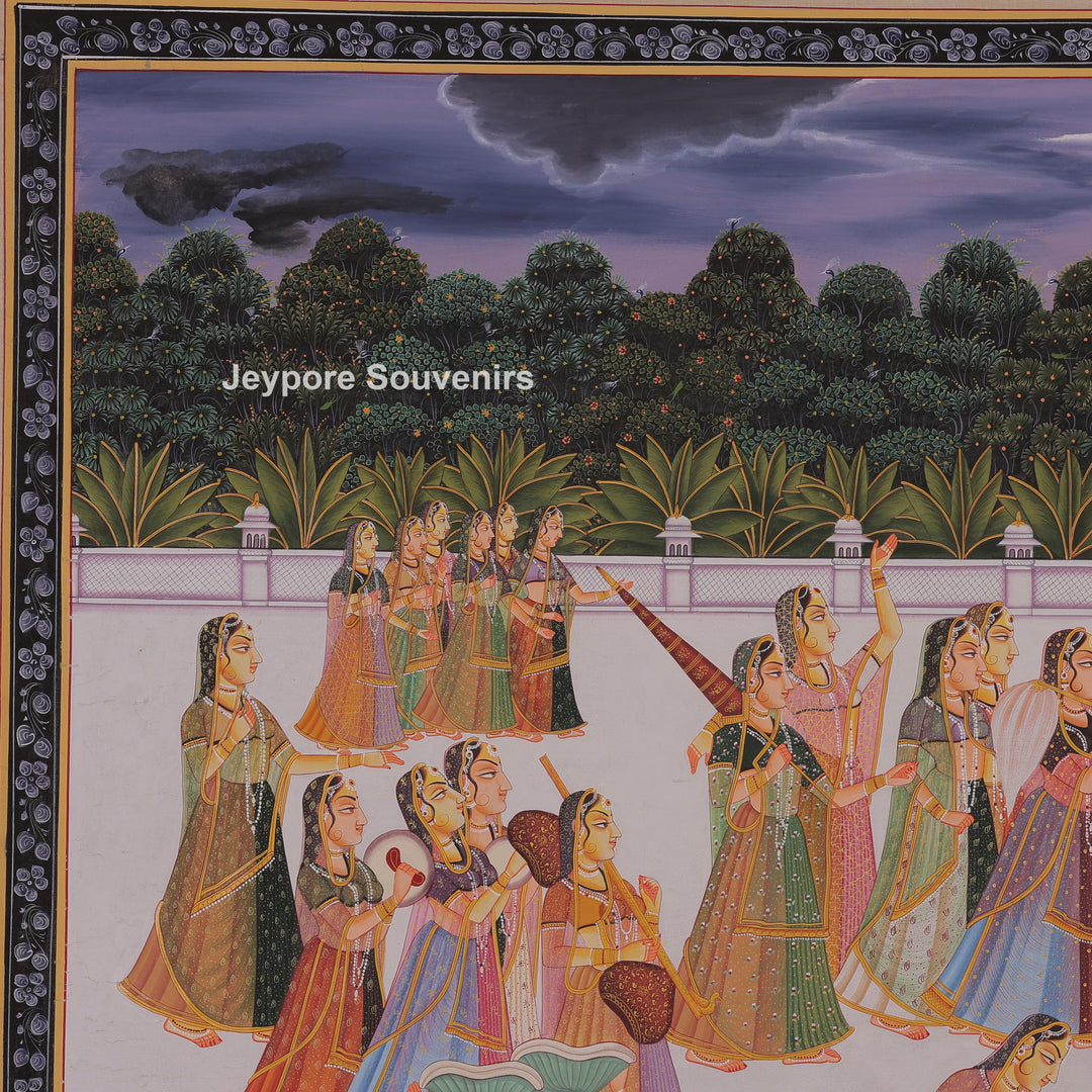 Radha-Krishna Festival Scene with Gopi&