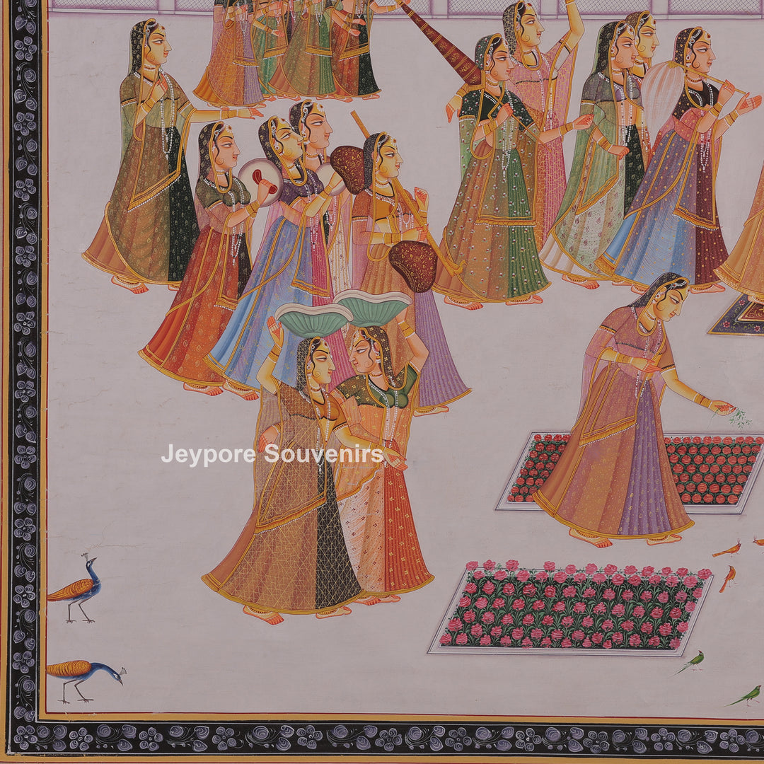 Radha-Krishna Festival Scene with Gopi&