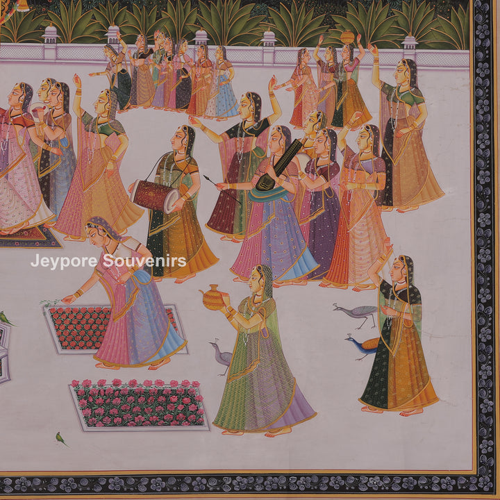 Radha-Krishna Festival Scene with Gopi&