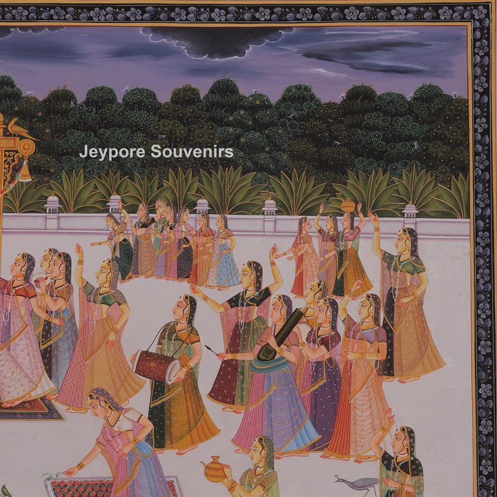 Radha-Krishna Festival Scene with Gopi&