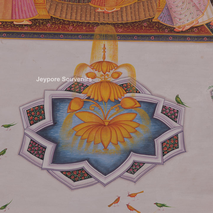 Radha-Krishna Festival Scene with Gopi&