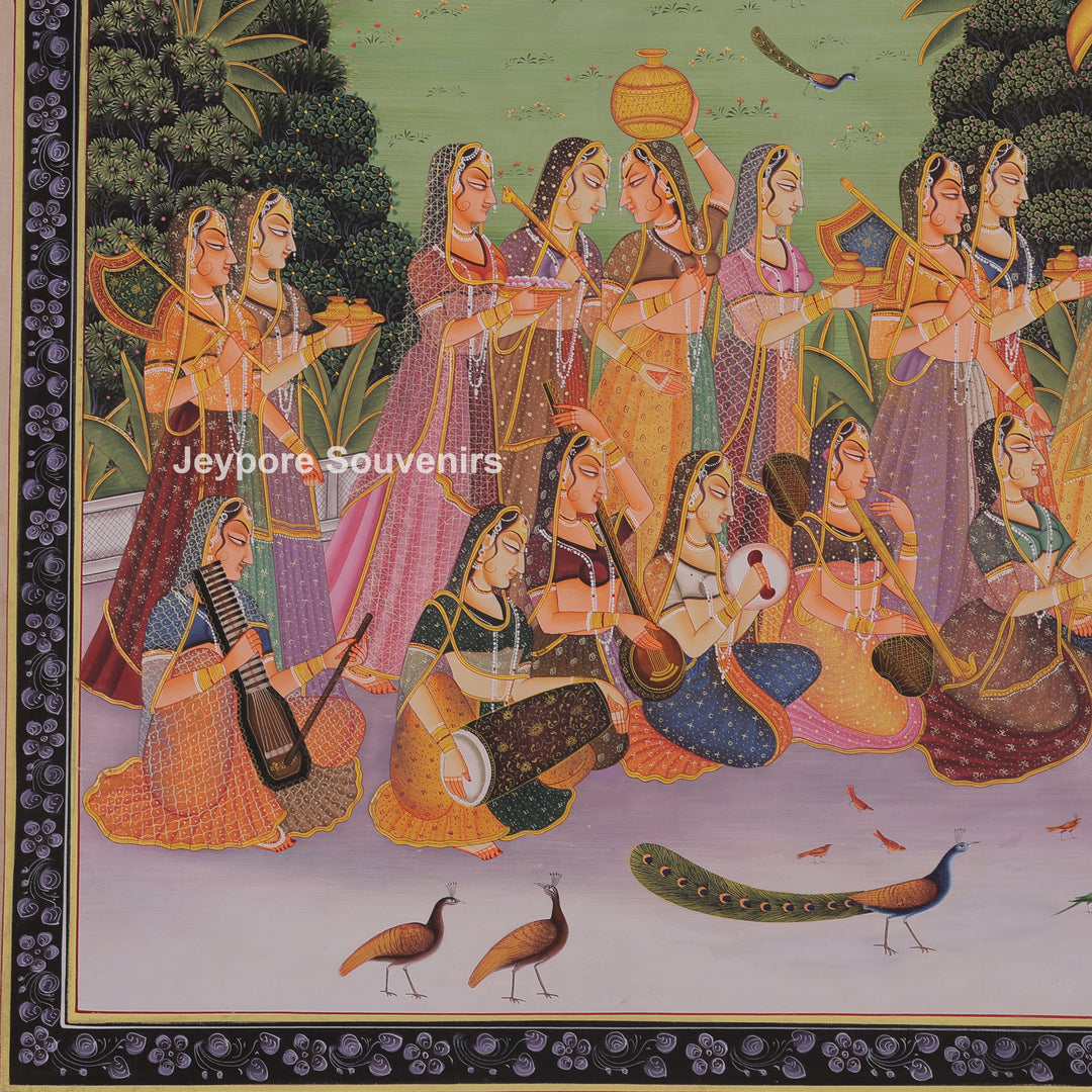 Radha-Krishna Celebration Scene with Gopi&