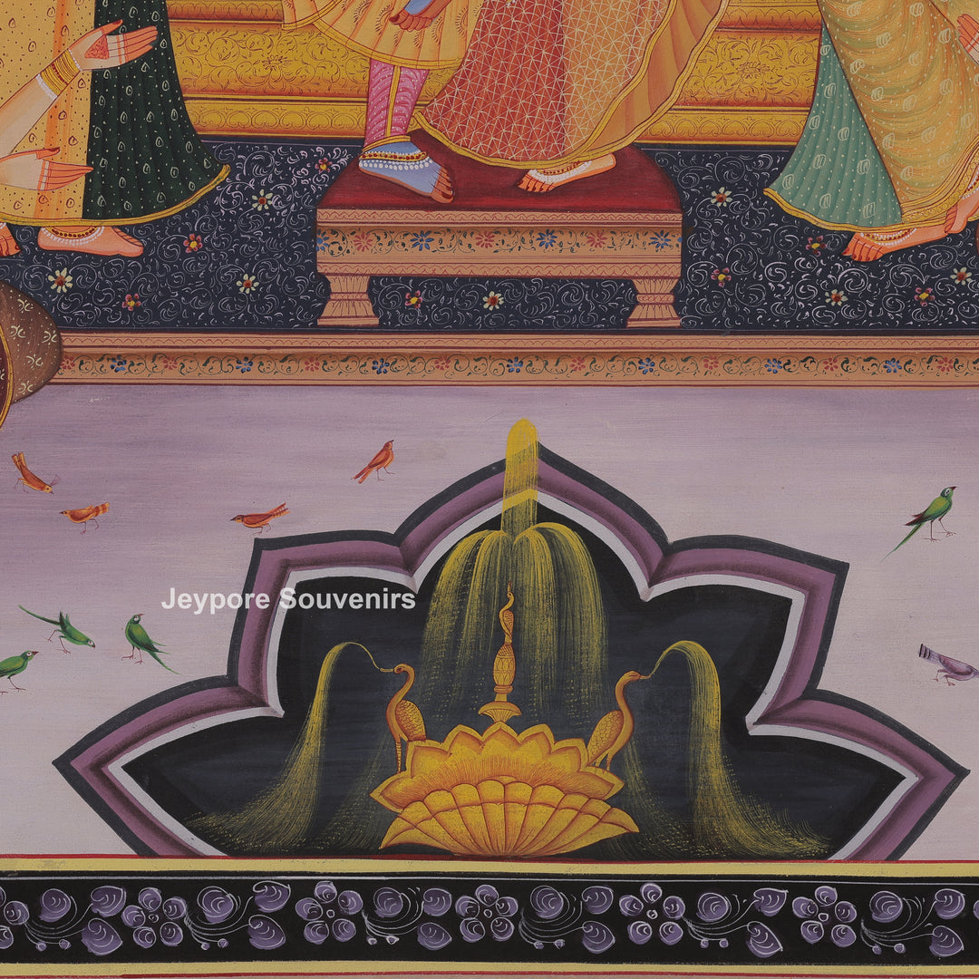 Radha-Krishna Celebration Scene with Gopi&