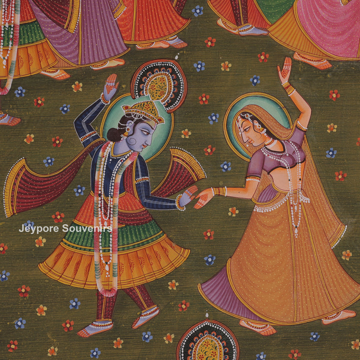 Radha &amp; Krishna Enjoying Dance With Gopi&
