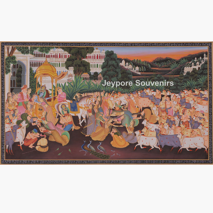 Radha Krishna Celebrating Festival Gopi&