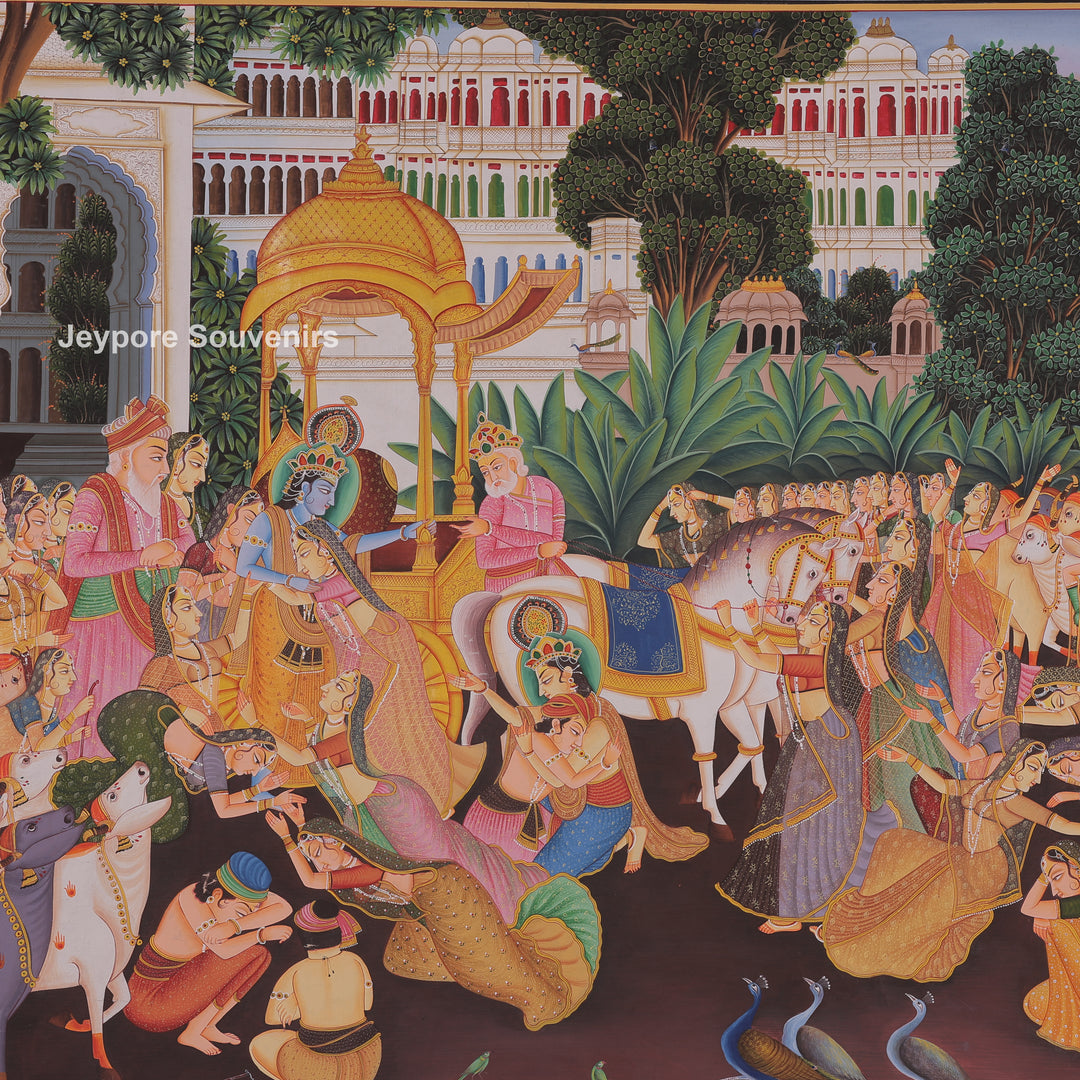 Radha Krishna Celebrating Festival Gopi&