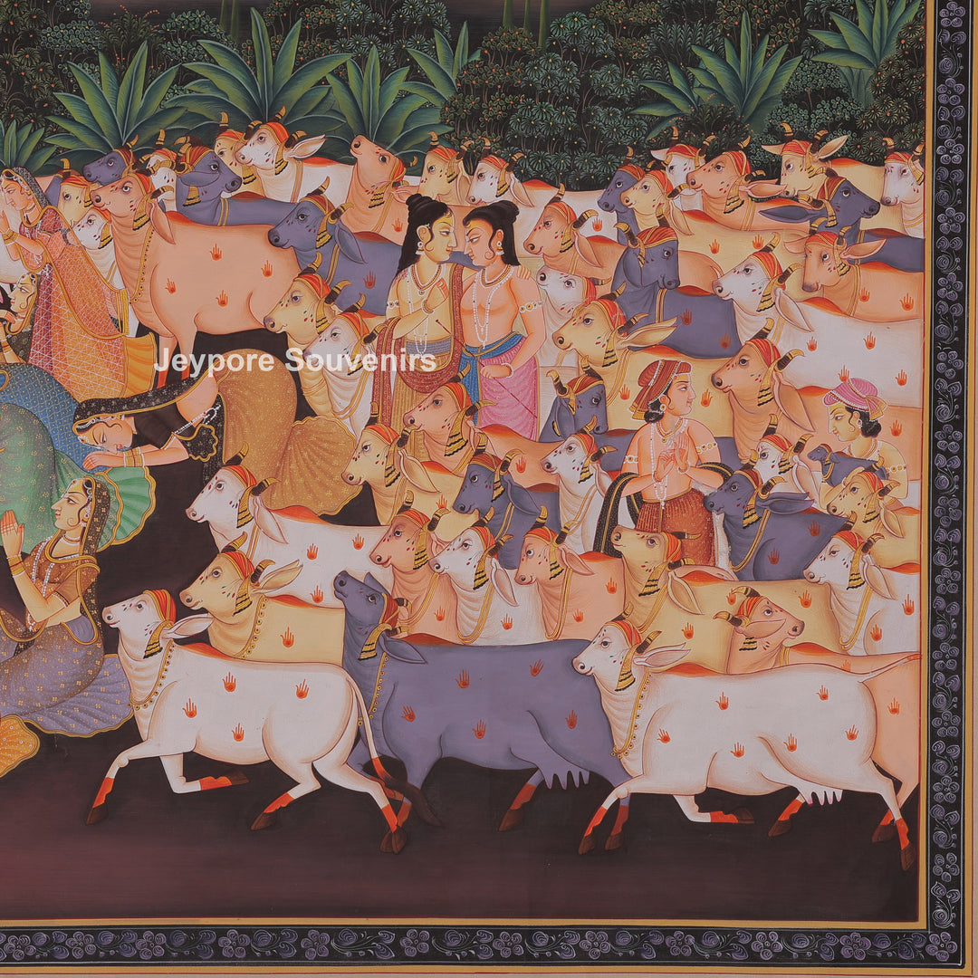 Radha Krishna Celebrating Festival Gopi&