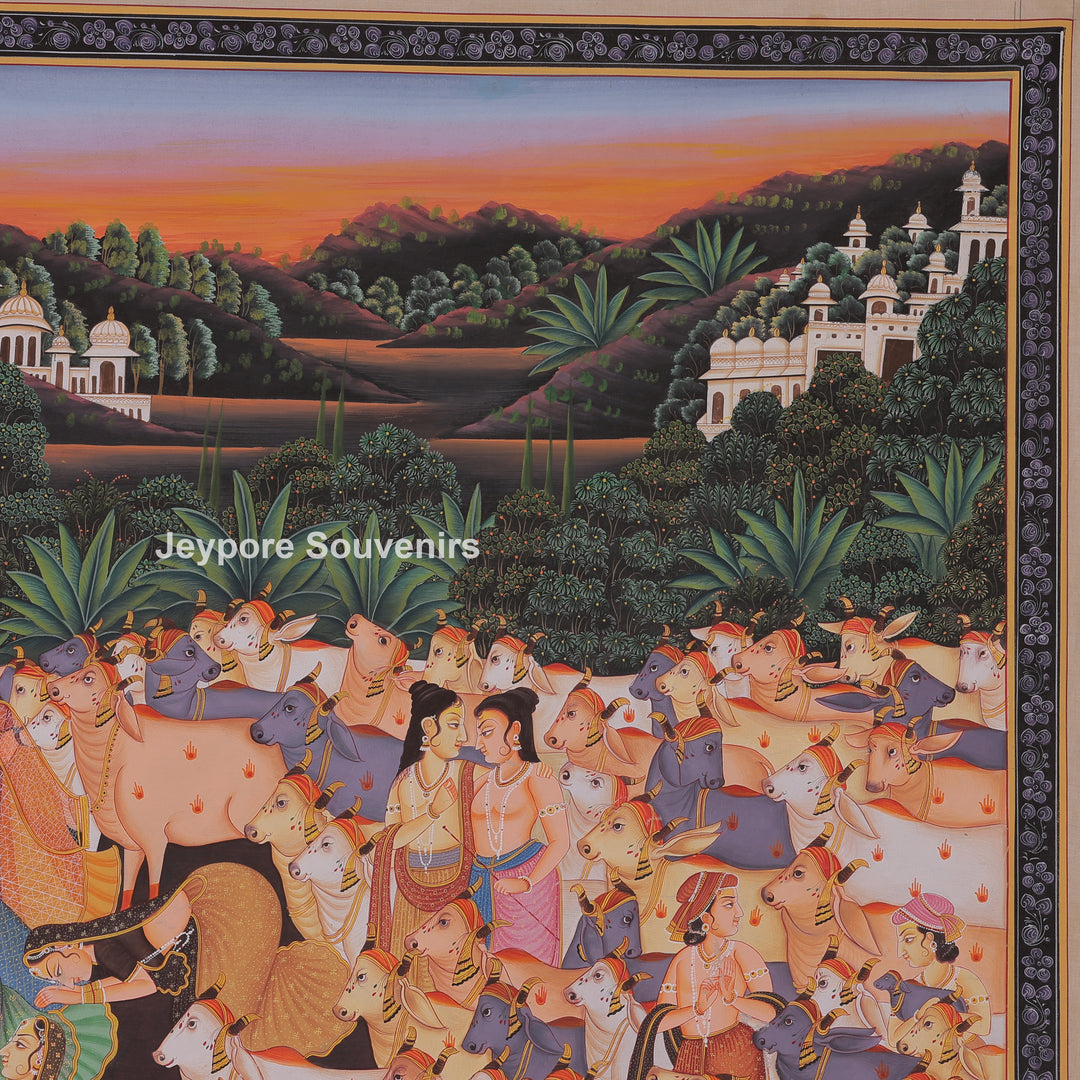 Radha Krishna Celebrating Festival Gopi&
