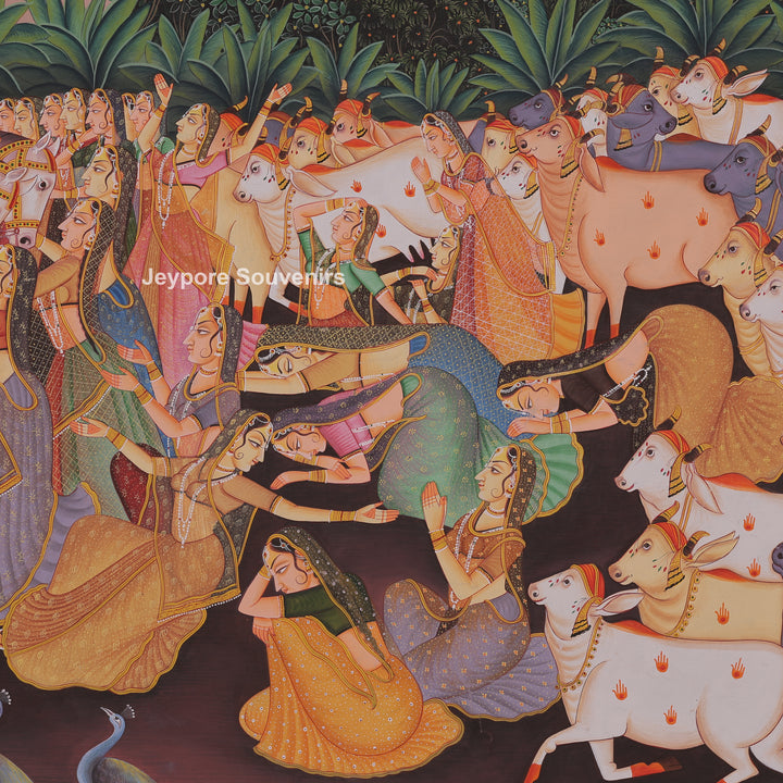 Radha Krishna Celebrating Festival Gopi&
