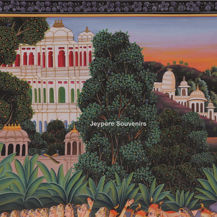 Radha Krishna Celebrating Festival Gopi&
