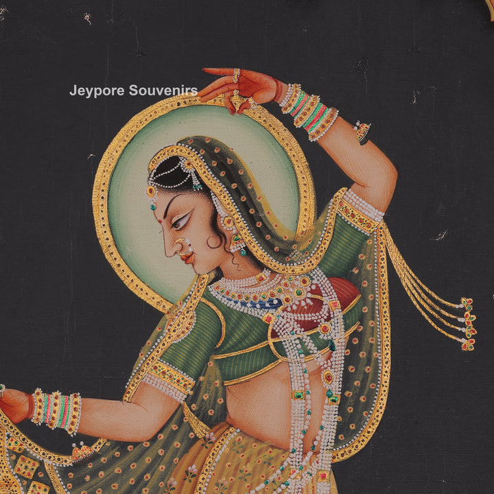 Dance Pose Of Krishna and Radha - canvas Painting