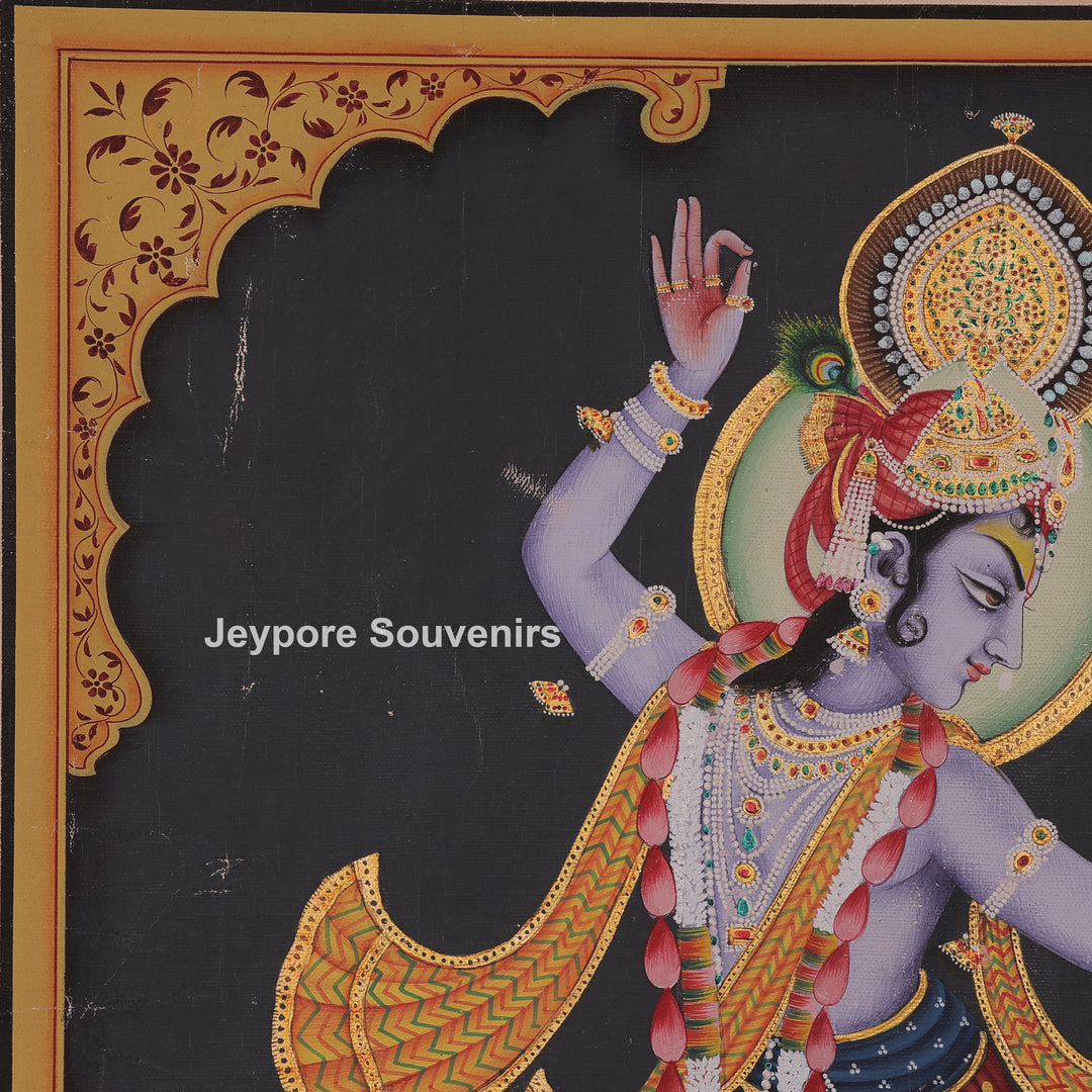 Dance Pose Of Krishna and Radha - canvas Painting