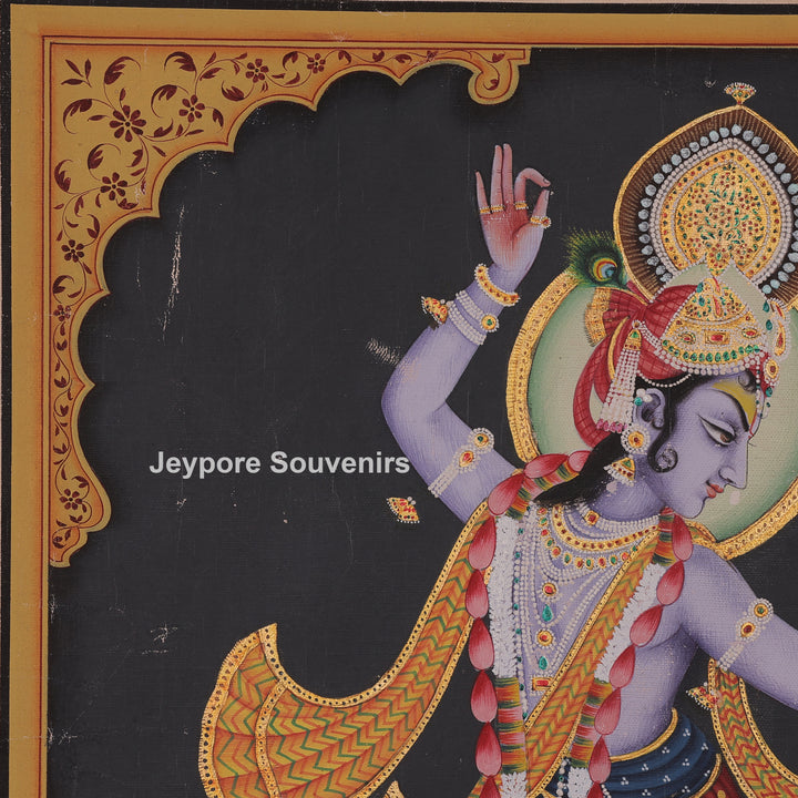 Dance Pose Of Krishna and Radha - canvas Painting