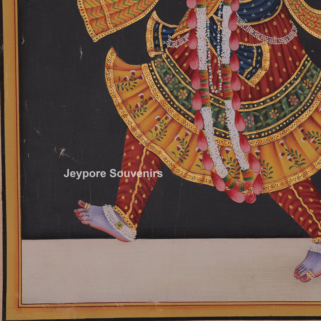 Dance Pose Of Krishna and Radha - canvas Painting