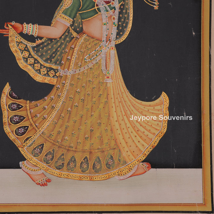 Dance Pose Of Krishna and Radha - canvas Painting