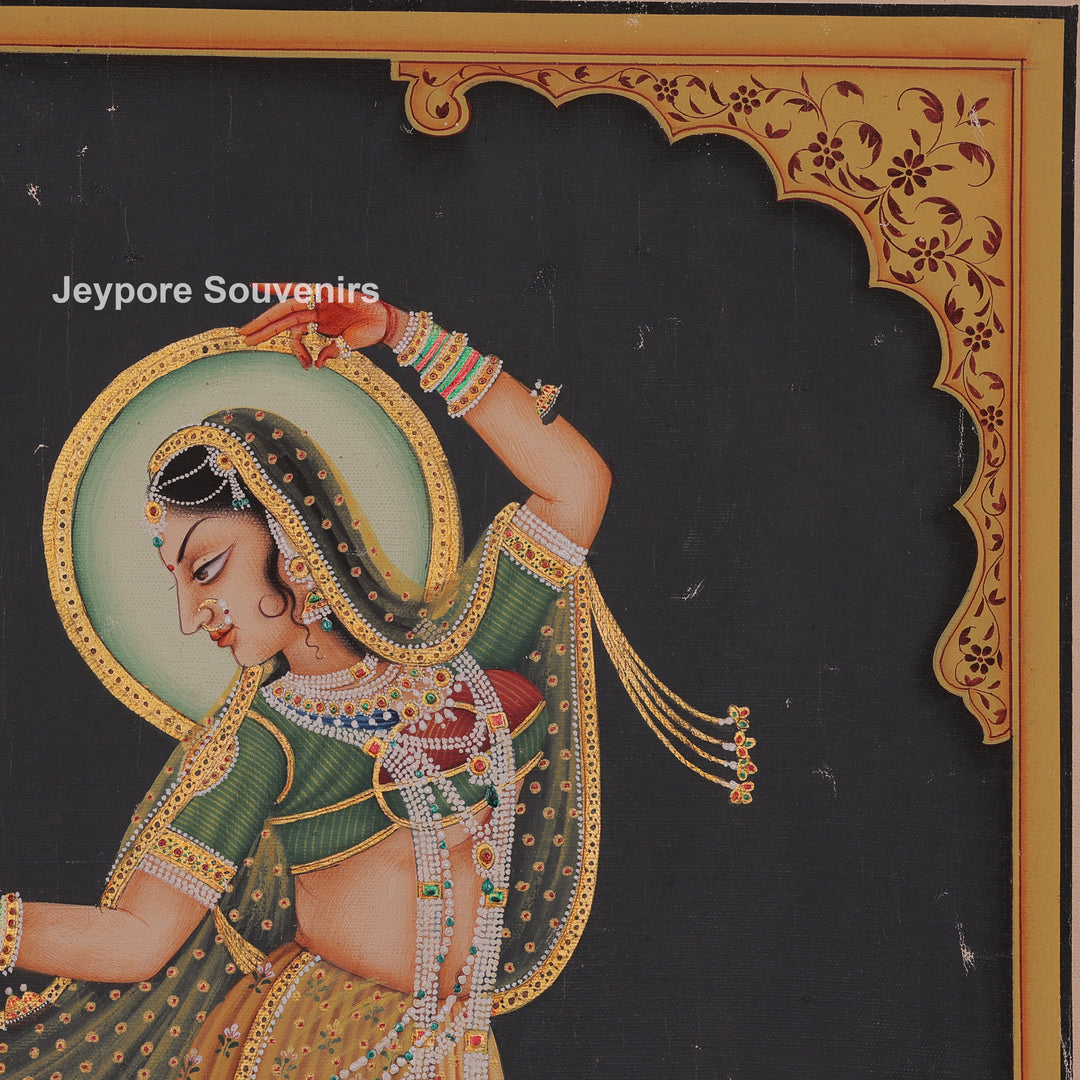 Dance Pose Of Krishna and Radha - canvas Painting