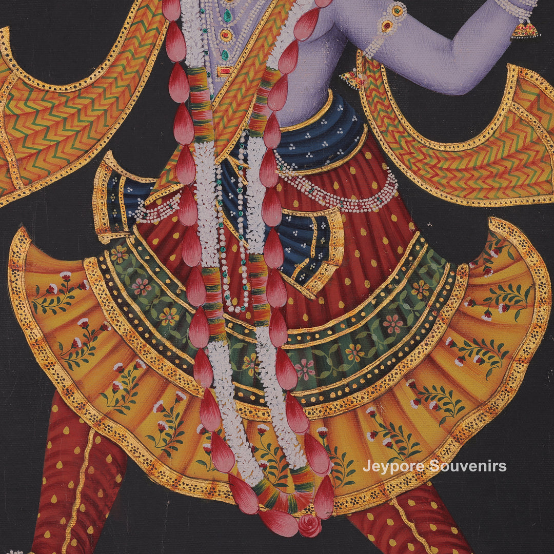 Dance Pose Of Krishna and Radha - canvas Painting
