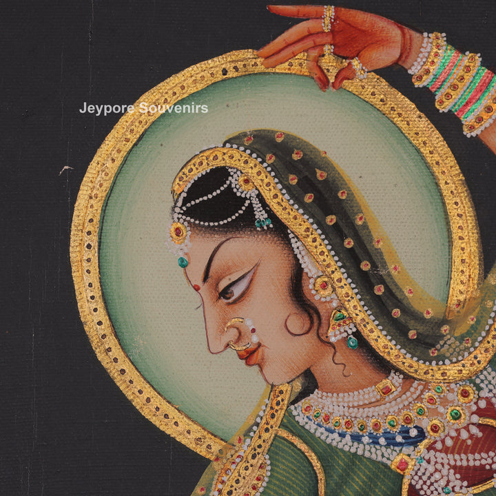 Dance Pose Of Krishna and Radha - canvas Painting