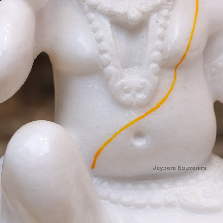 12" Pure White Marble Laddu Gopal (Bal Krishna) Idol