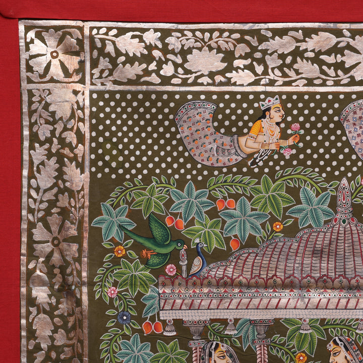 Shrinathji with Gopis Pichwai Painting | Raas Leela Wall Art