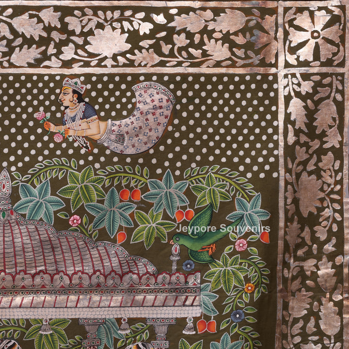 Shrinathji with Gopis Pichwai Painting | Raas Leela Wall Art