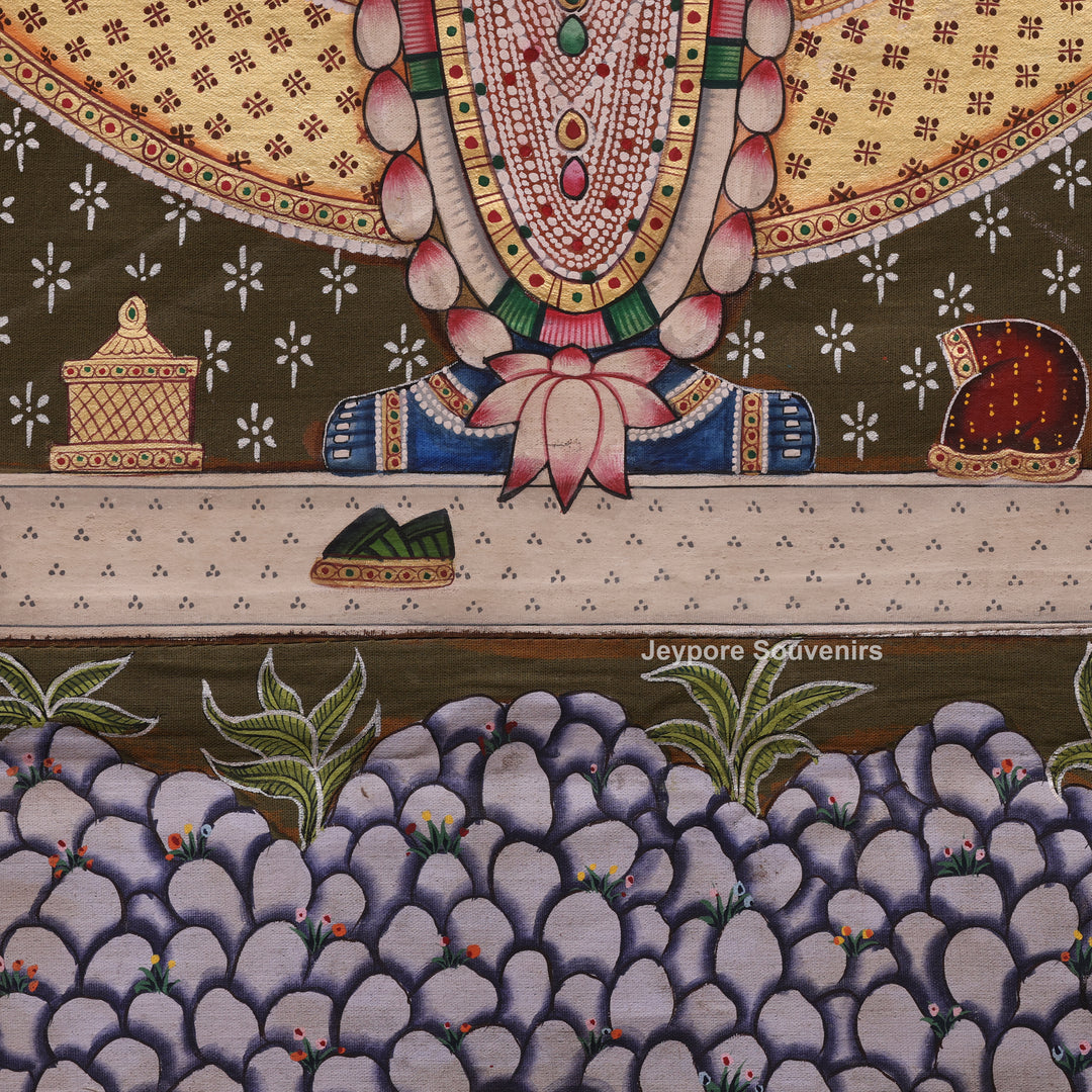 Shrinathji with Gopis Pichwai Painting | Raas Leela Wall Art