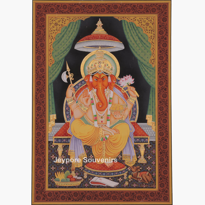 Lord Ganesha Giving Blessings - Painting