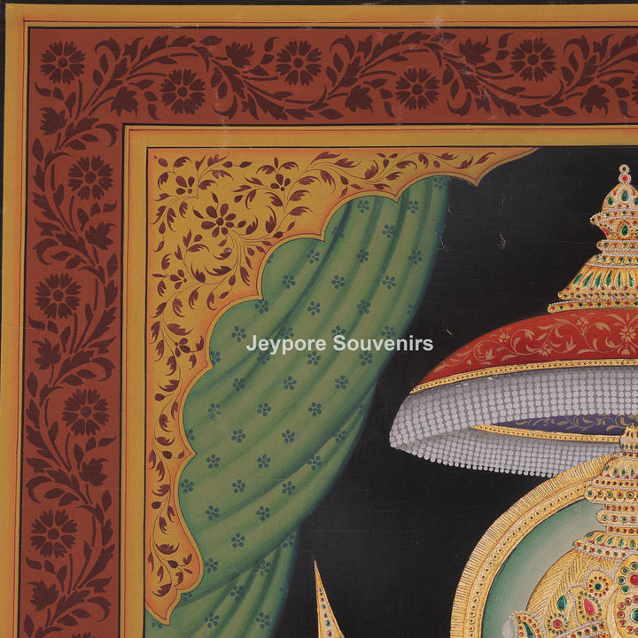 Lord Ganesha Giving Blessings - Painting