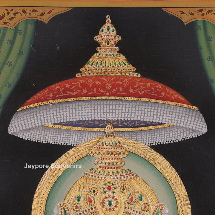 Lord Ganesha Giving Blessings - Painting