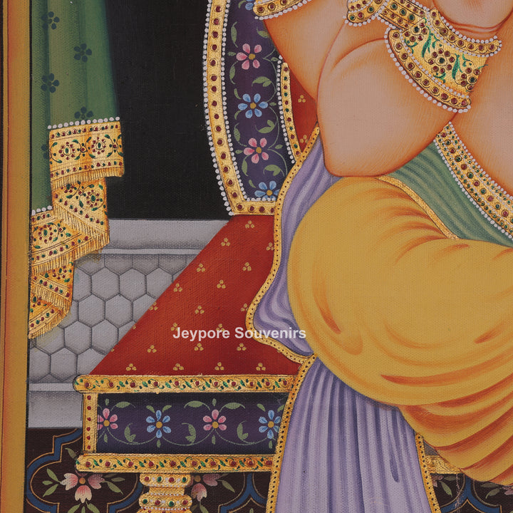 Lord Ganesha Giving Blessings - Painting