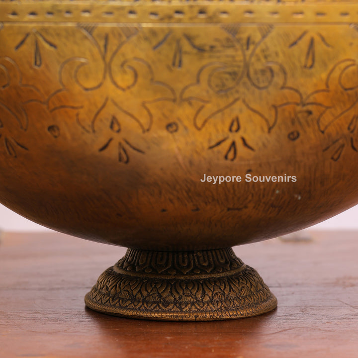 Handcrafted Brass Peacock Planter for Home &amp; Garden Décor
