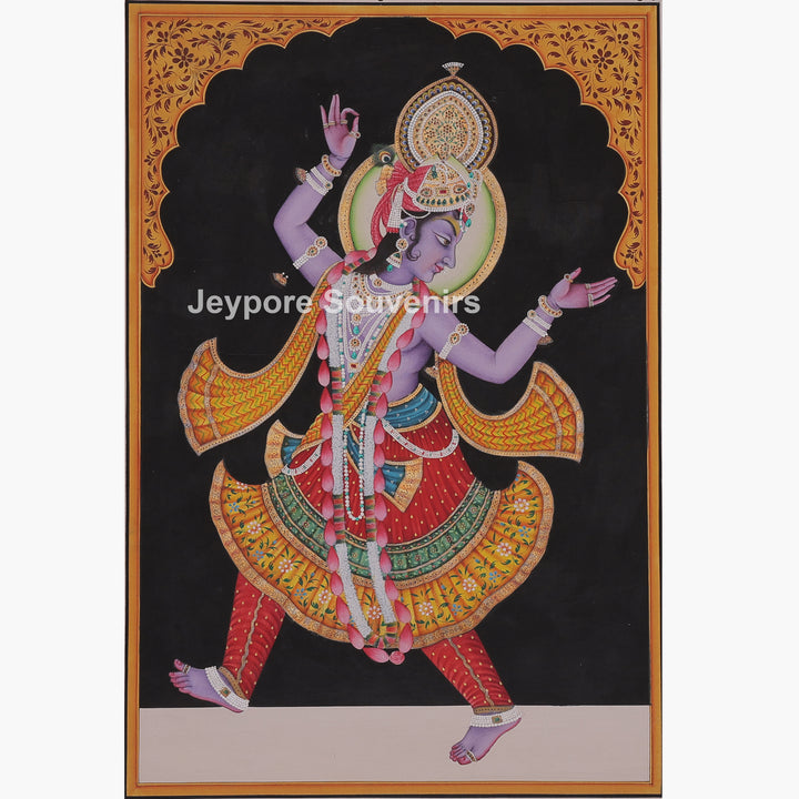 Krishna Dance Traditional Dress - Painting