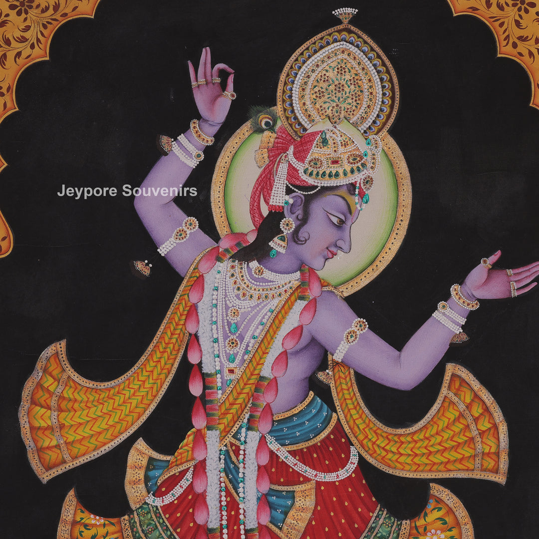 Krishna Dance Traditional Dress - Painting