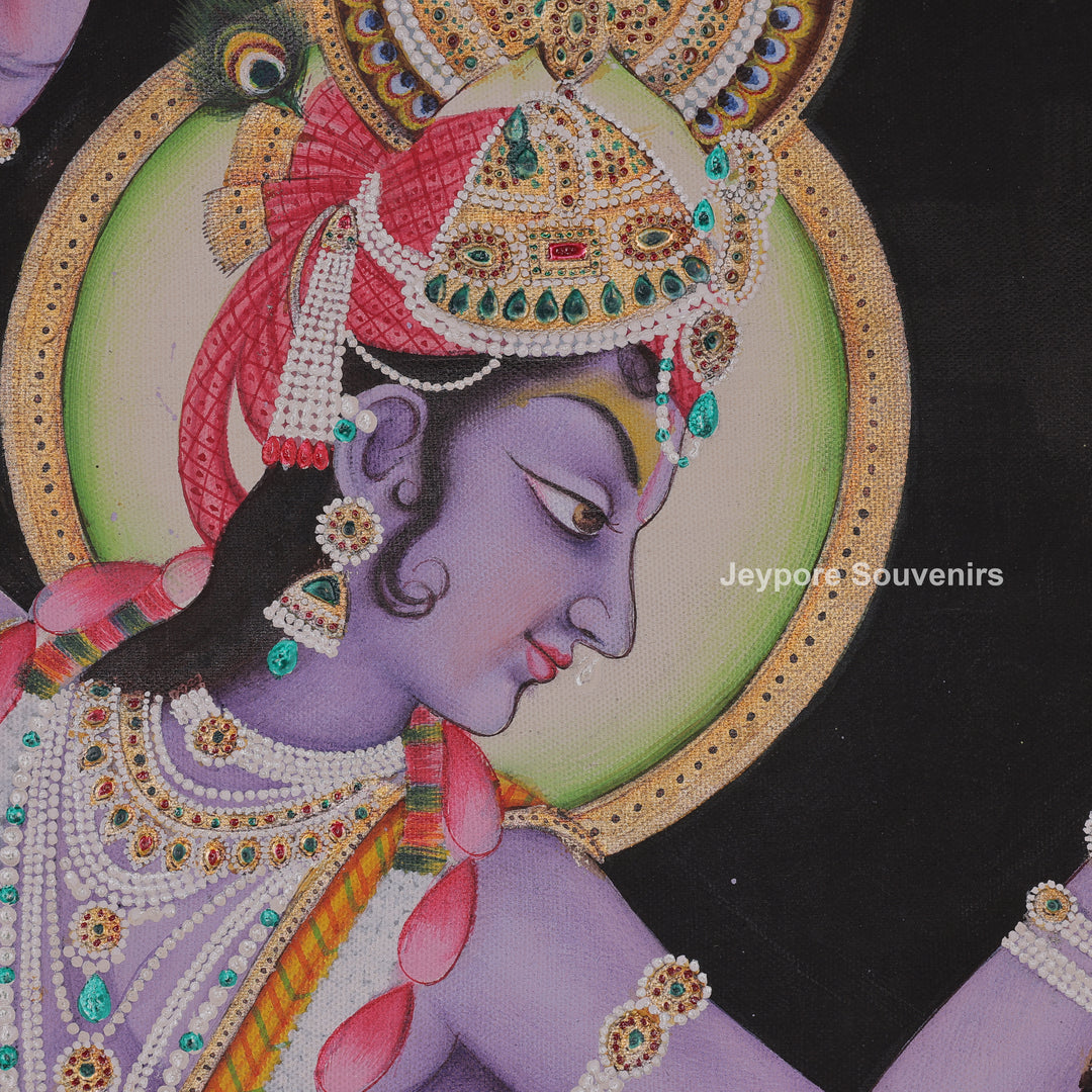 Krishna Dance Traditional Dress - Painting