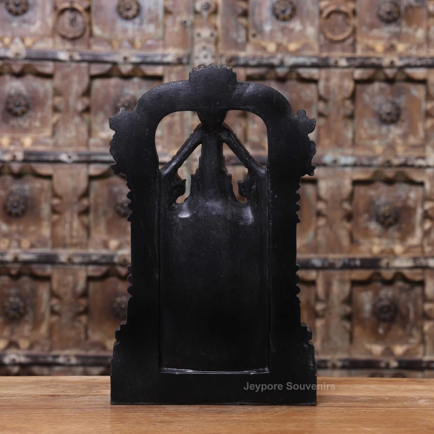 15" Black Marble Tirupati Balaji Idol | Lord Venkateswara Statue