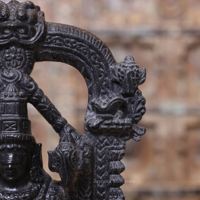 15" Black Marble Tirupati Balaji Idol | Lord Venkateswara Statue