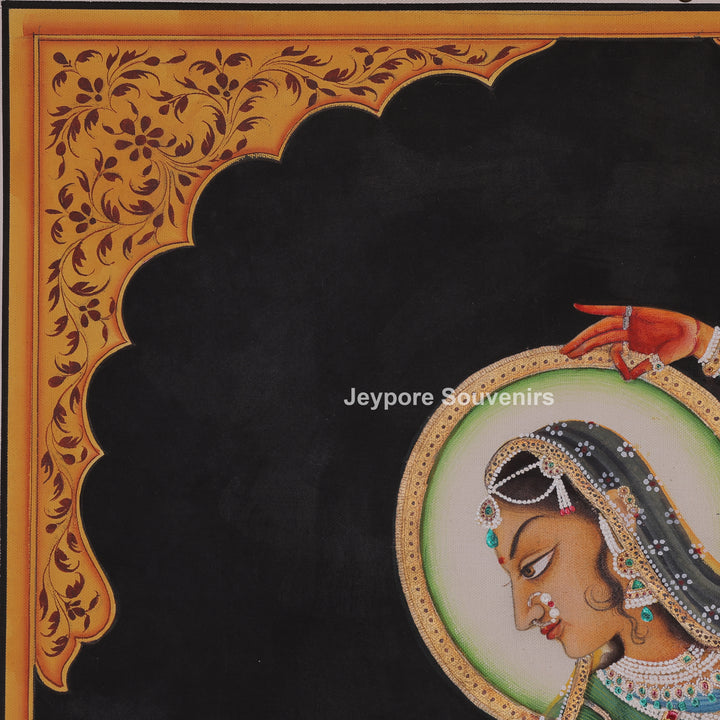 Radha Dancing in Traditional Dress - Painting