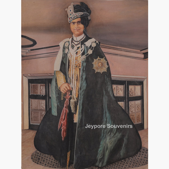 Royal Man Standing in Traditional Dress - Canvas Painting