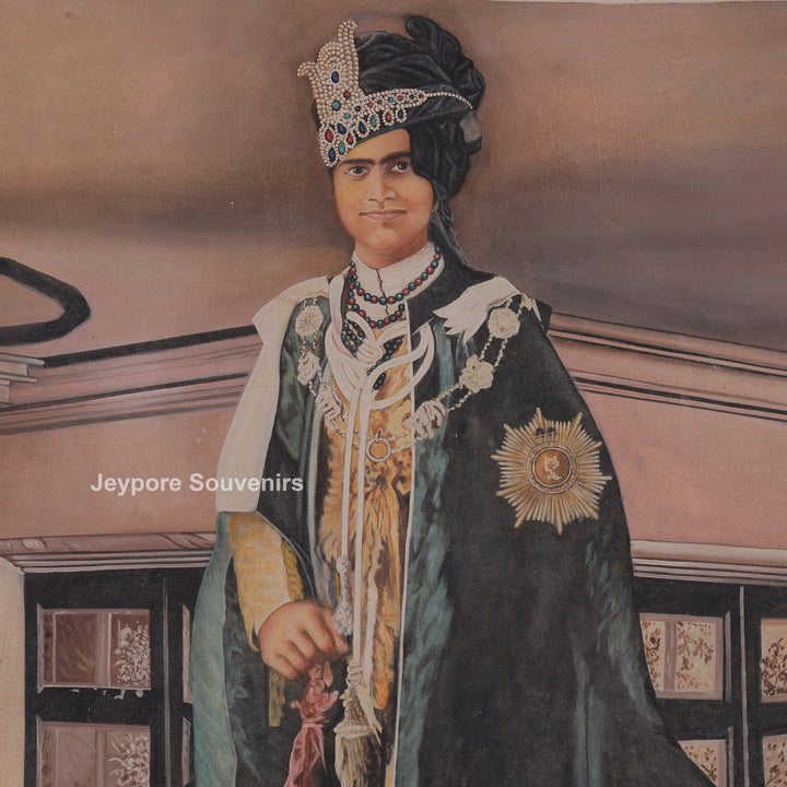 Royal Man Standing in Traditional Dress - Canvas Painting