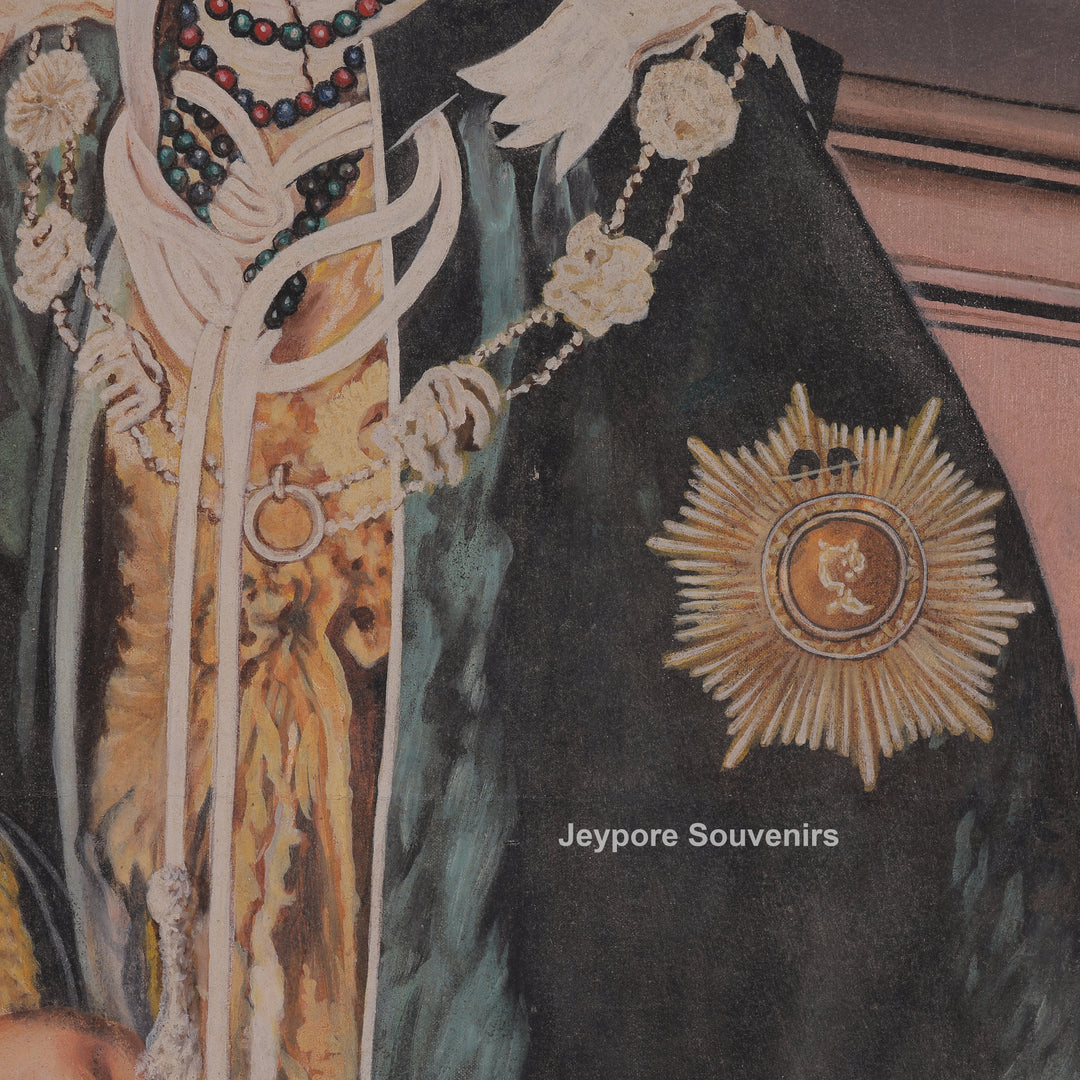 Royal Man Standing in Traditional Dress - Canvas Painting